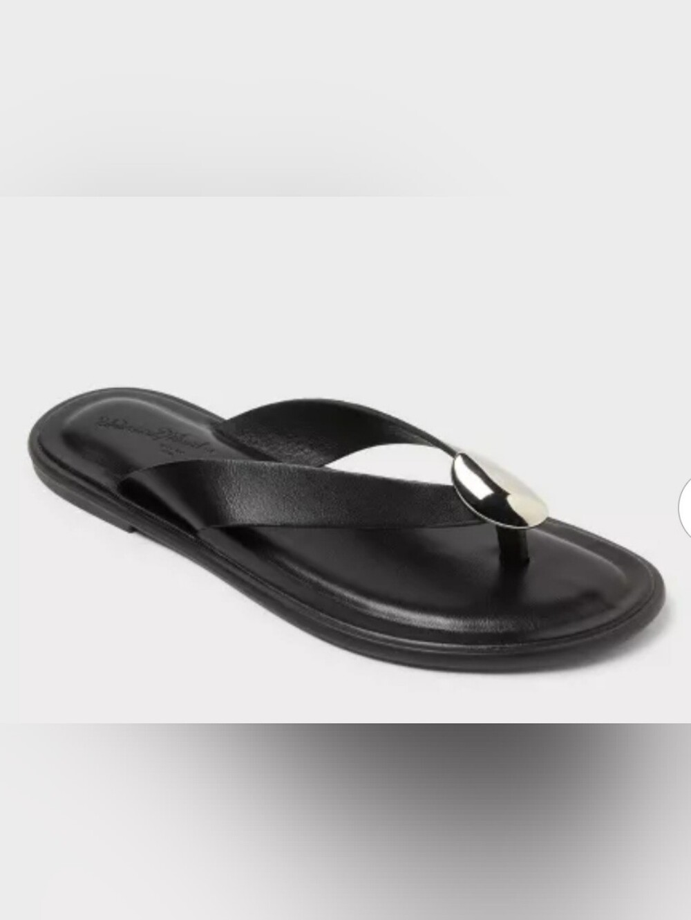 Women’s Livia Sandals  Memory Foam Insole - Universal Thread Silver Accent Sz 5